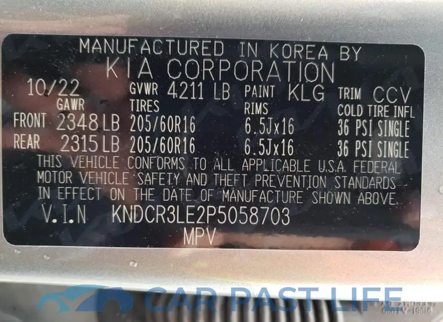 KNDCR3LE2P5058703# 14