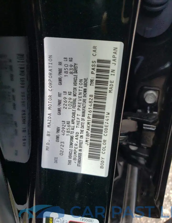 JM1BPAKM1P1614828# 12