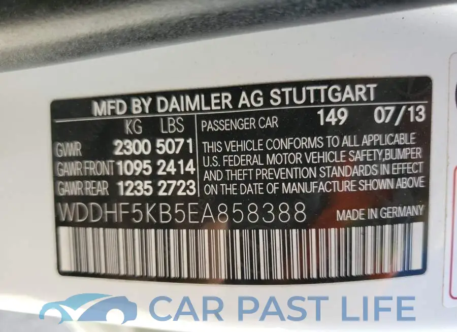 WDDHF5KB5EA858388# 13