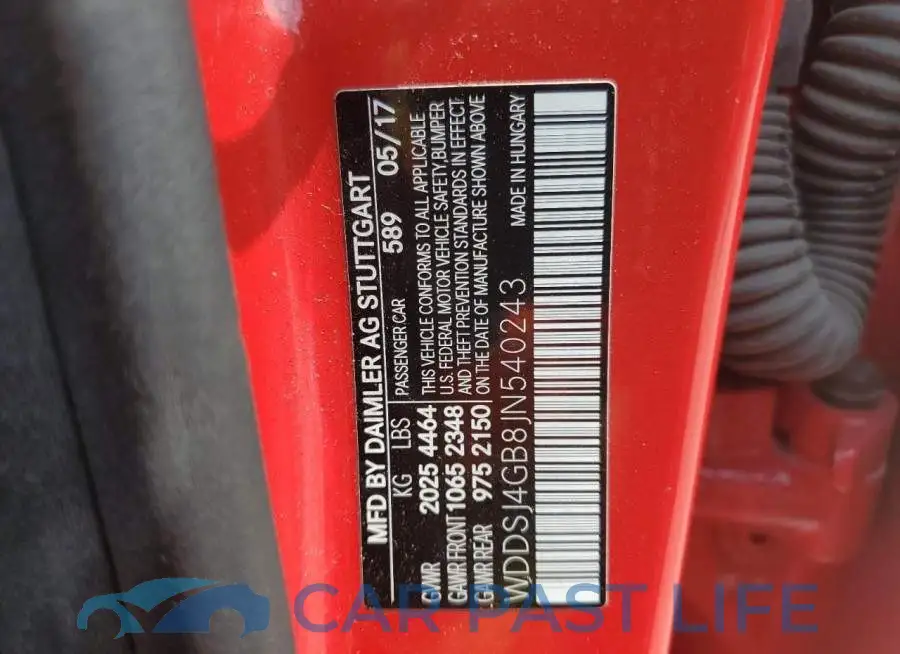 WDDSJ4GB8JN540243# 12