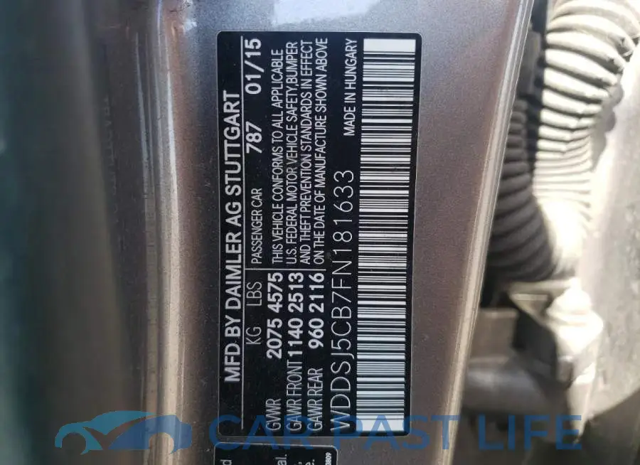 WDDSJ5CB7FN181633# 12