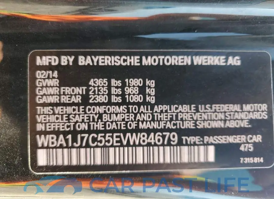 WBA1J7C55EVW84679# 12