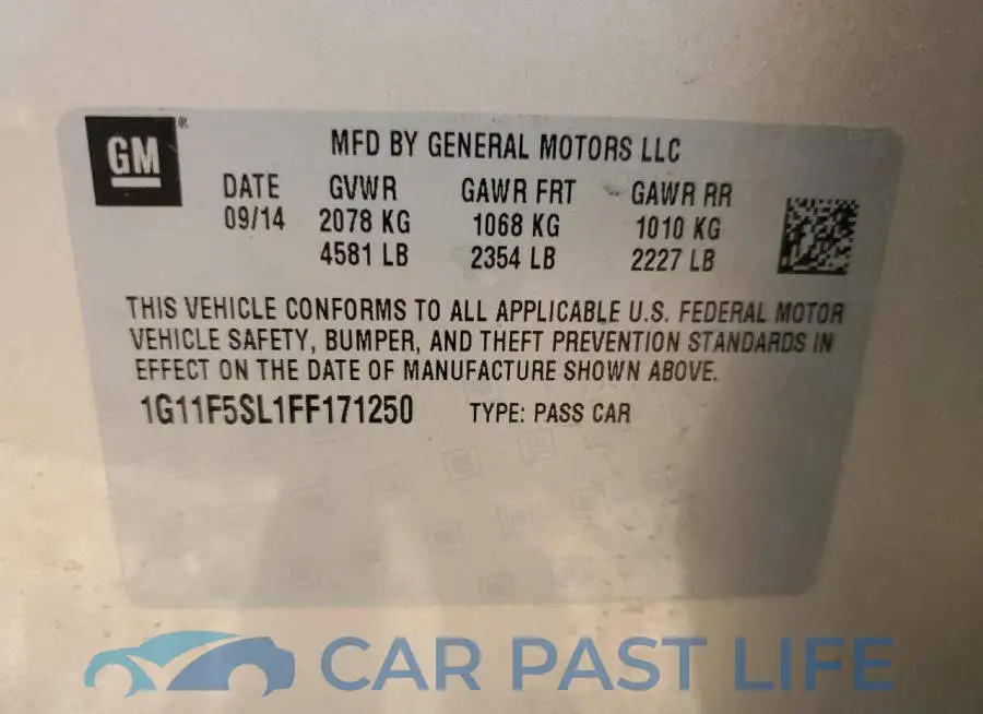 1G11F5SL1FF171250# 12