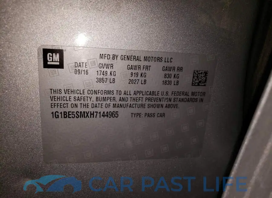 1G1BE5SMXH7144965# 12