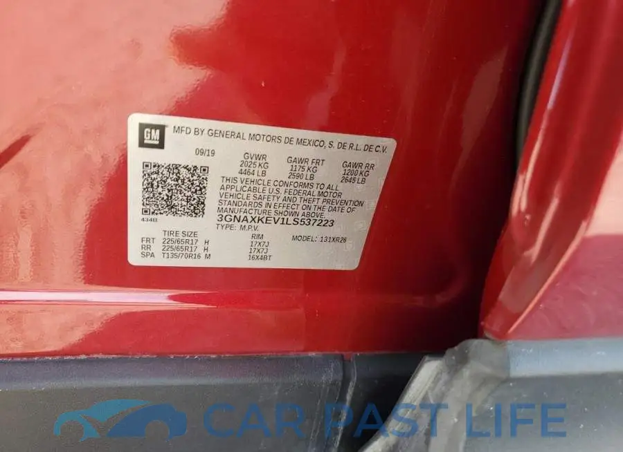 3GNAXKEV1LS537223# 12