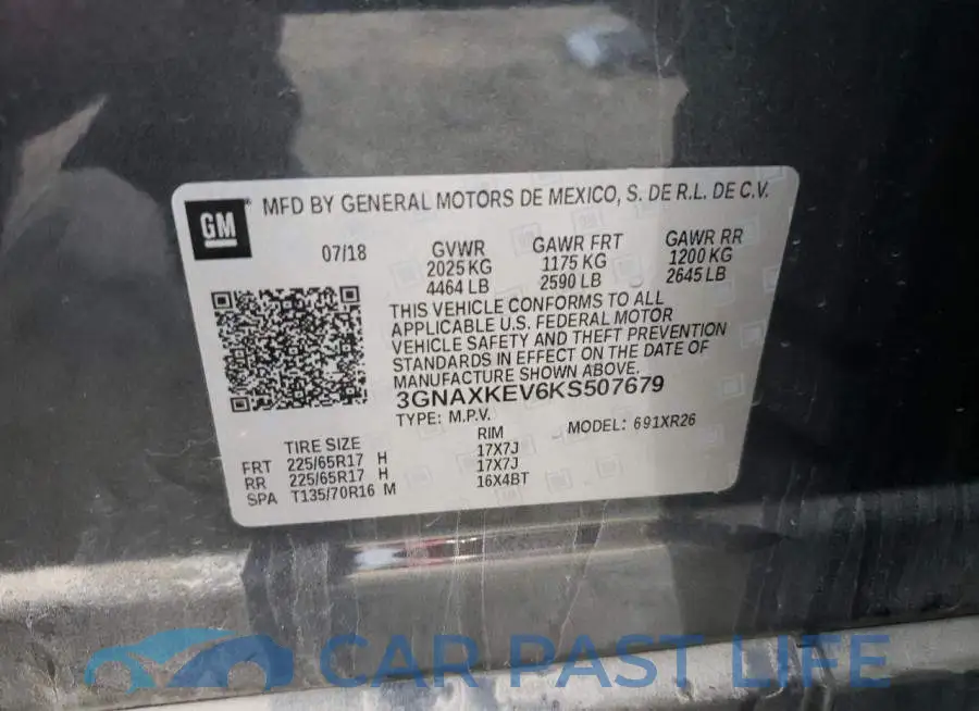 3GNAXKEV6KS507679# 12