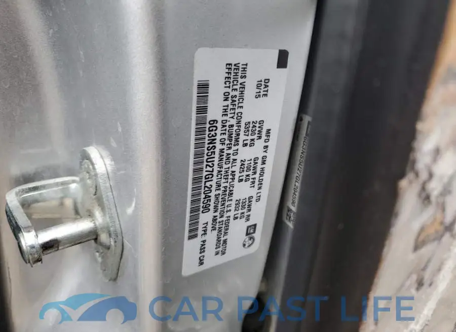 6G3NS5U27GL204590# 12