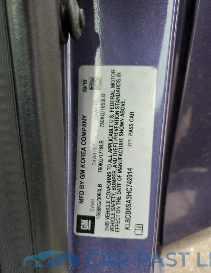 KL8CB6SA3HC742914# 12