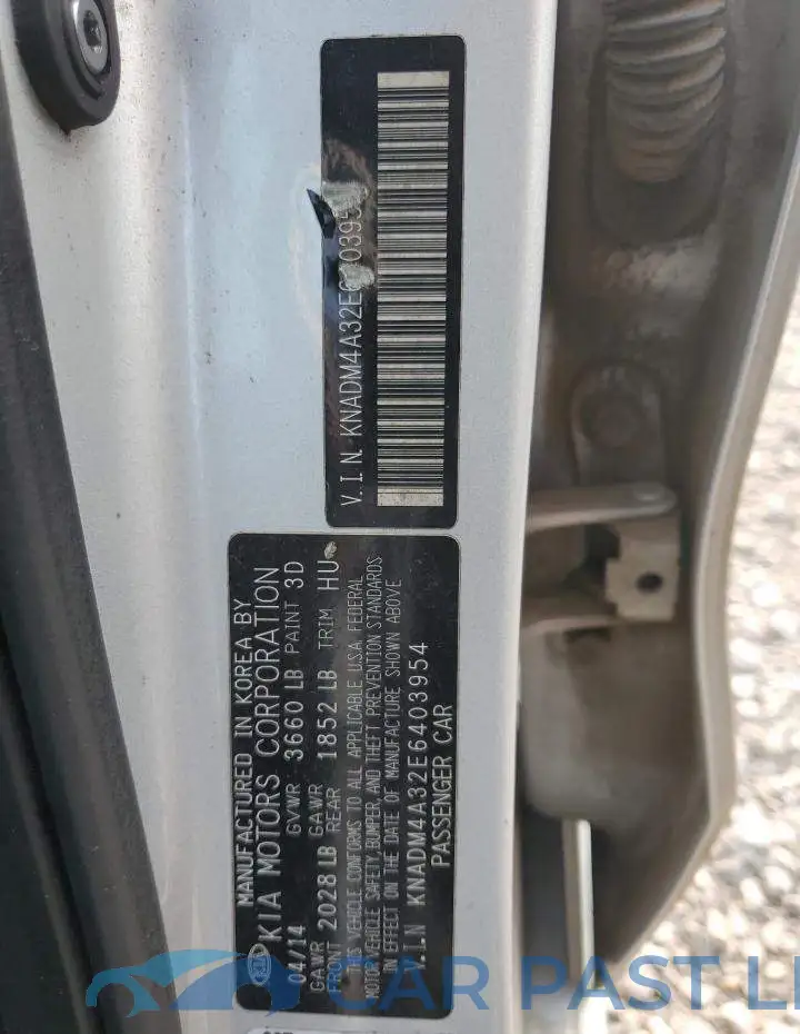 KNADM4A32E6403954# 12