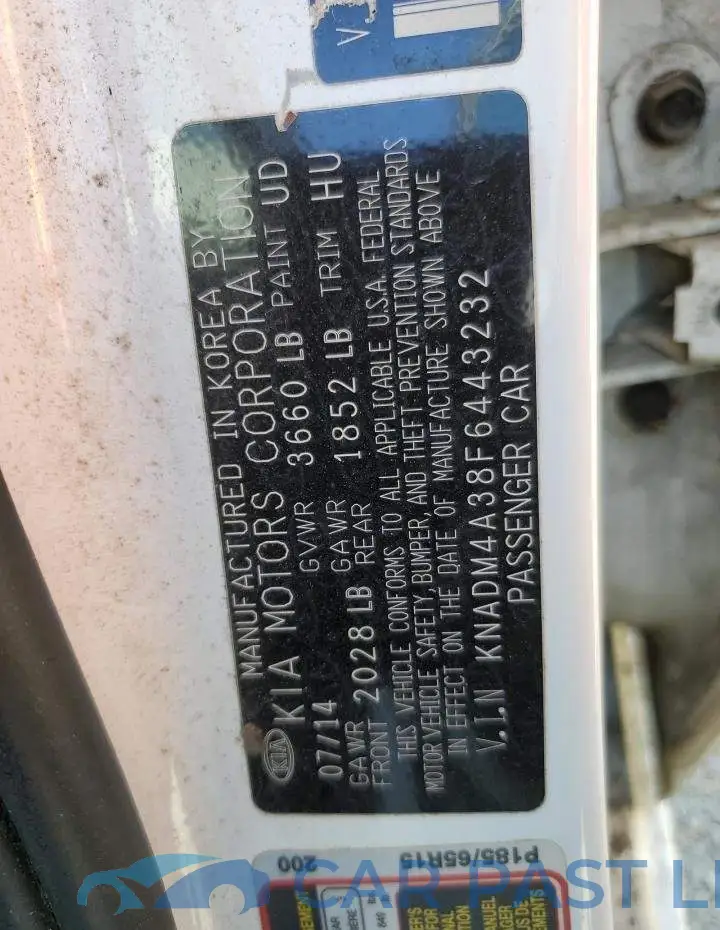 KNADM4A38F6443232# 12