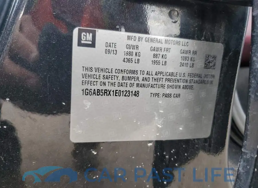 1G6AB5RX1E0123148# 12