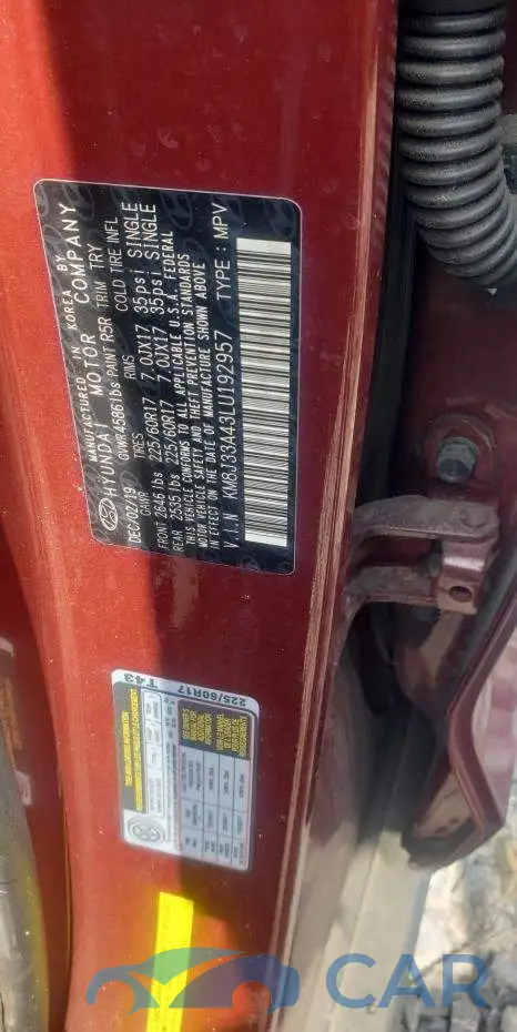 KM8J33A43LU192957# 13