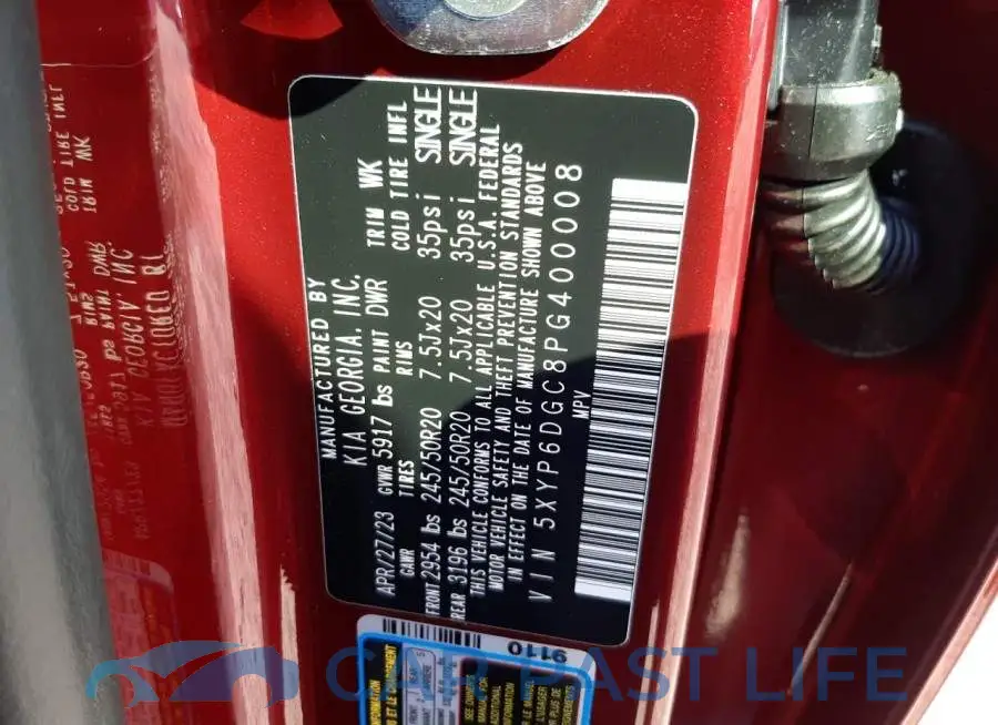 5XYP6DGC8PG400008# 13