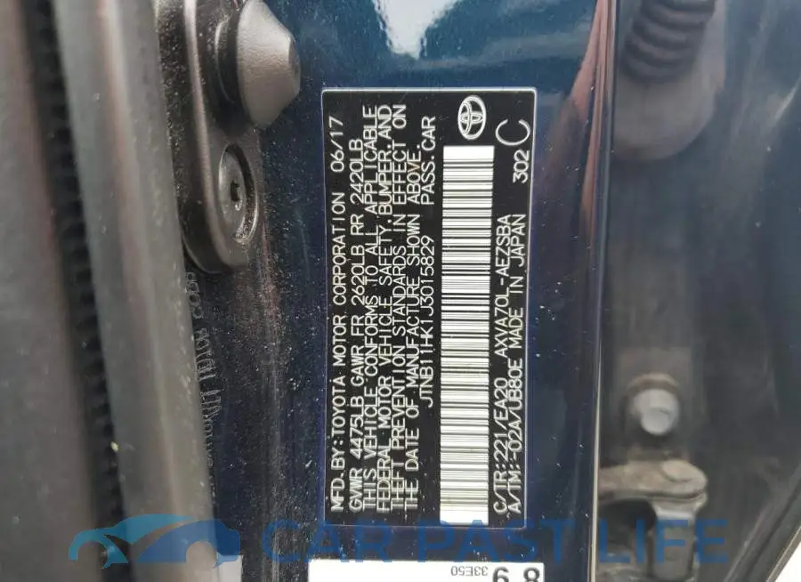 JTNB11HK1J3015829# 12
