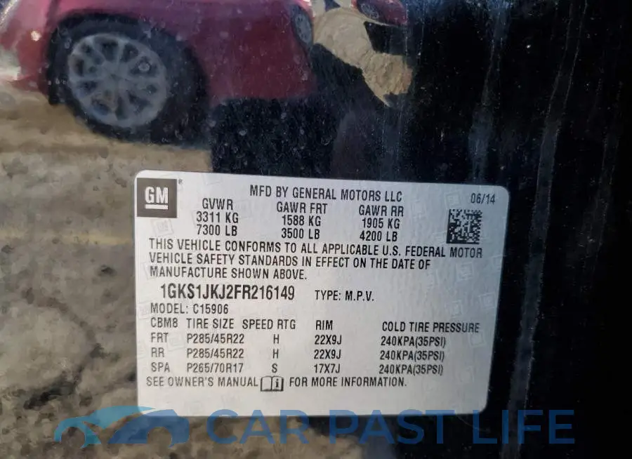 1GKS1JKJ2FR216149# 13