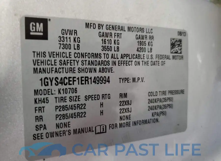 1GYS4CEF1ER149994# 13