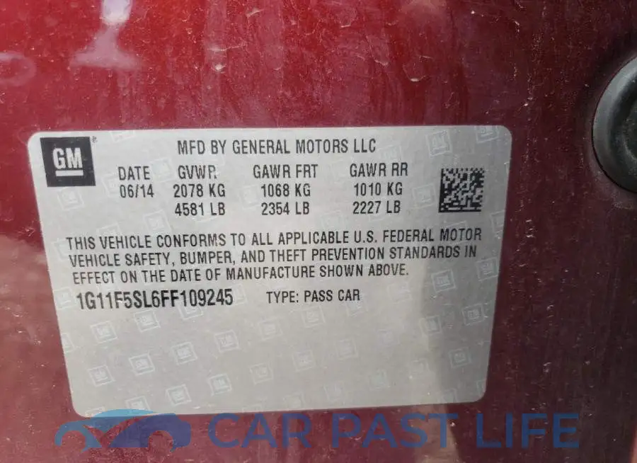 1G11F5SL6FF109245# 12