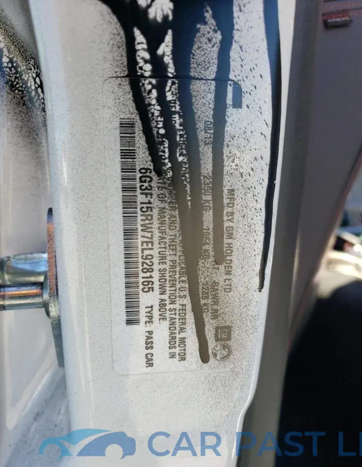 6G3F15RW7EL928165# 12