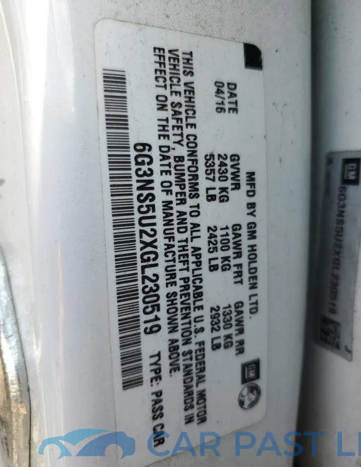 6G3NS5U2XGL230519# 12