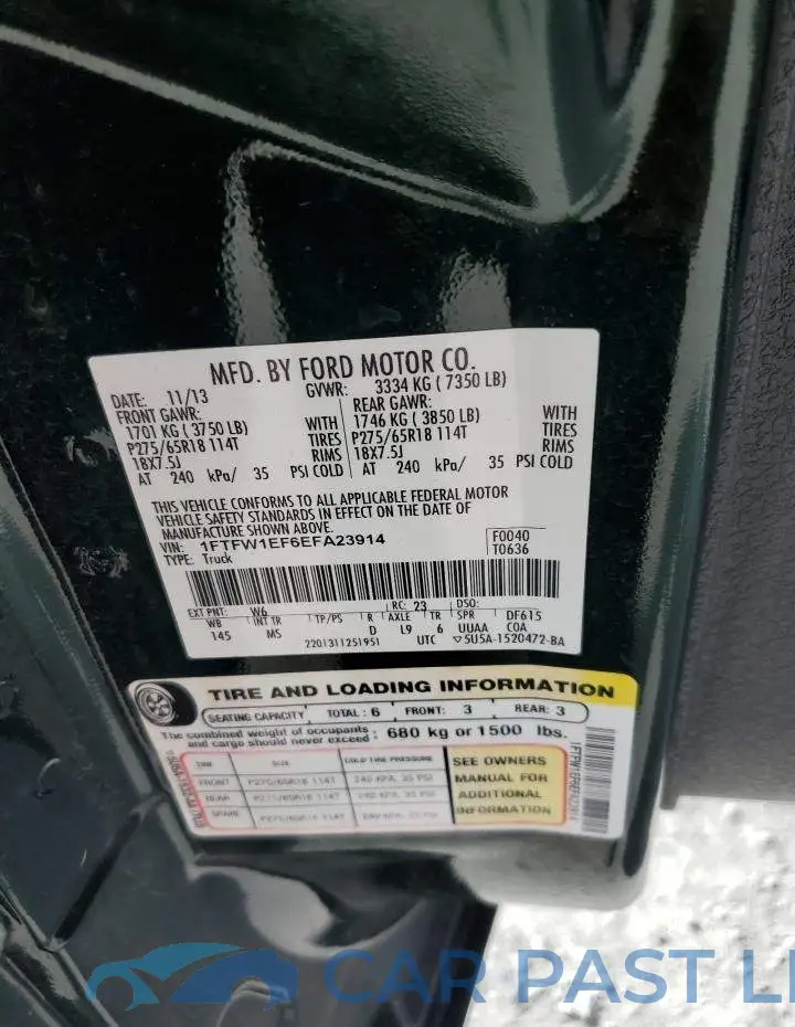 1FTFW1EF6EFA23914# 12