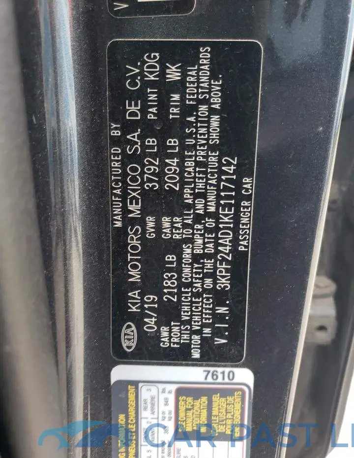 3KPF24AD1KE117142# 12