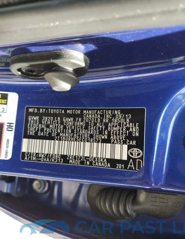 2T1BURHE5EC018573# 13