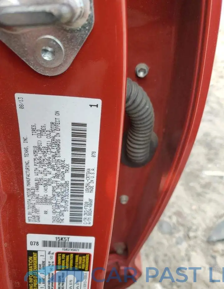 5TFUY5F13EX323805# 12