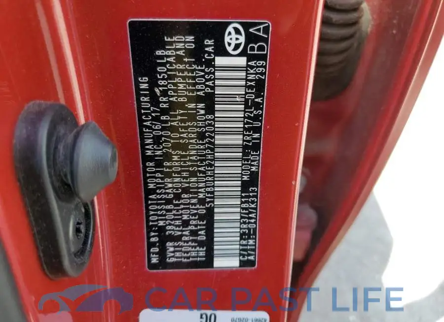 5YFBURHE2HP722038# 12