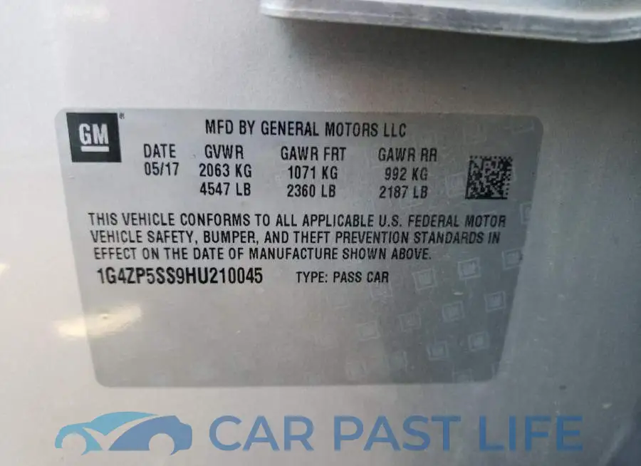 1G4ZP5SS9HU210045# 12