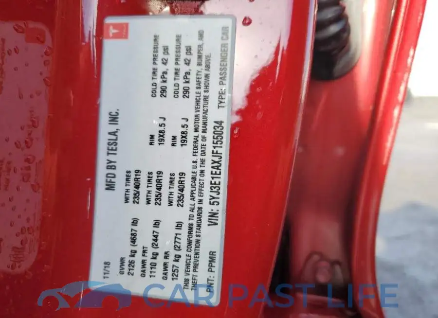 5YJ3E1EAXJF155034# 12
