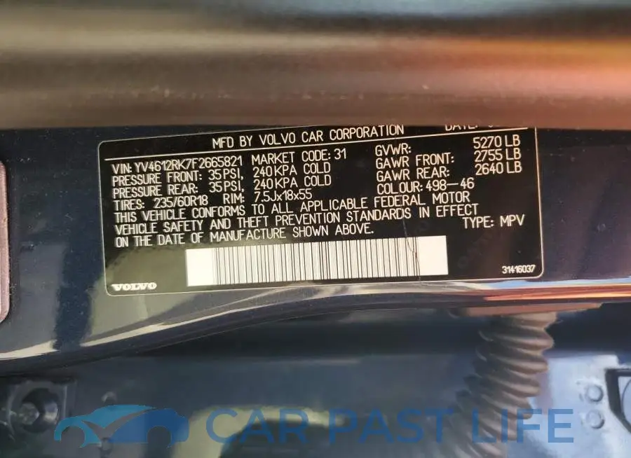 YV4612RK7F2665821# 13
