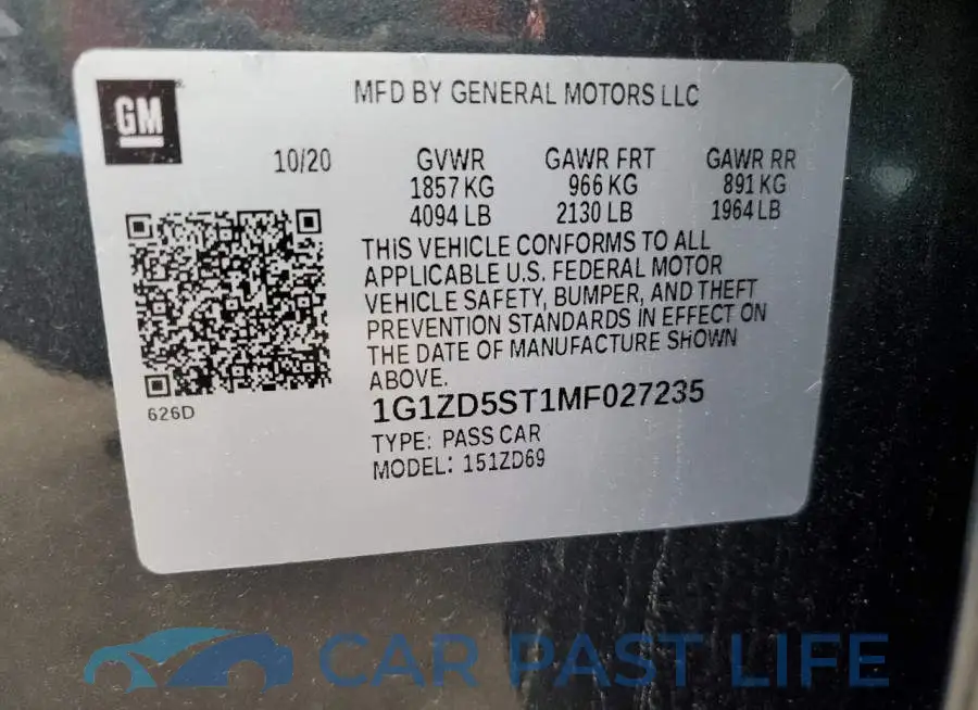 1G1ZD5ST1MF027235# 12