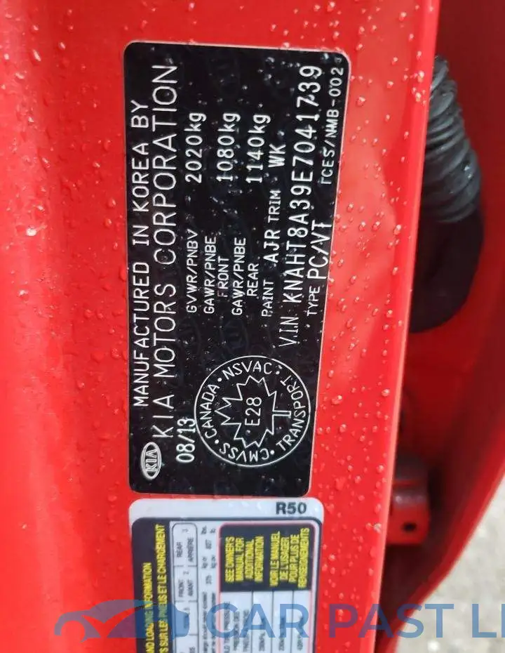 KNAHT8A39E7041739# 12