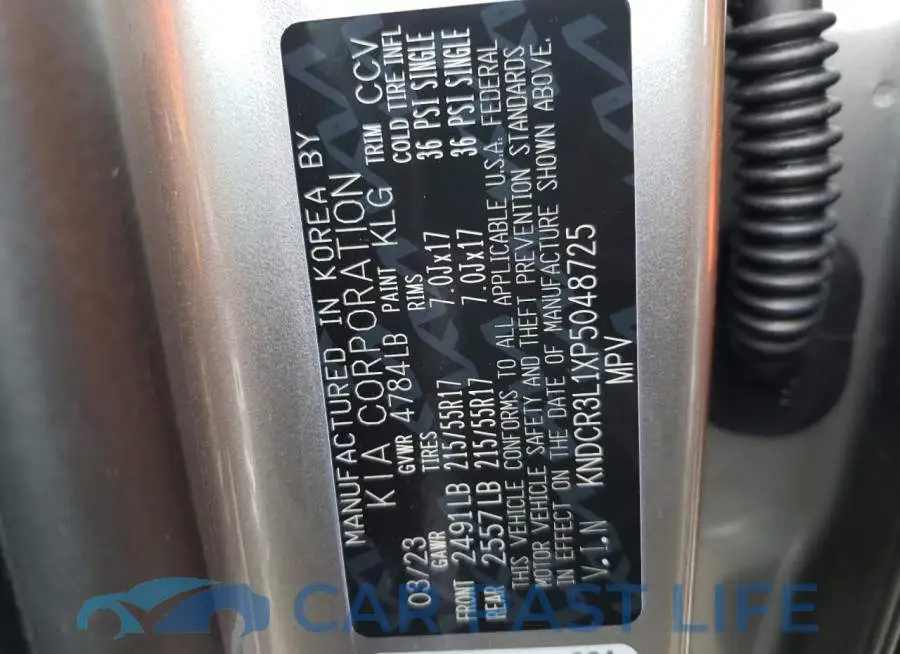 KNDCR3L1XP5048725# 12