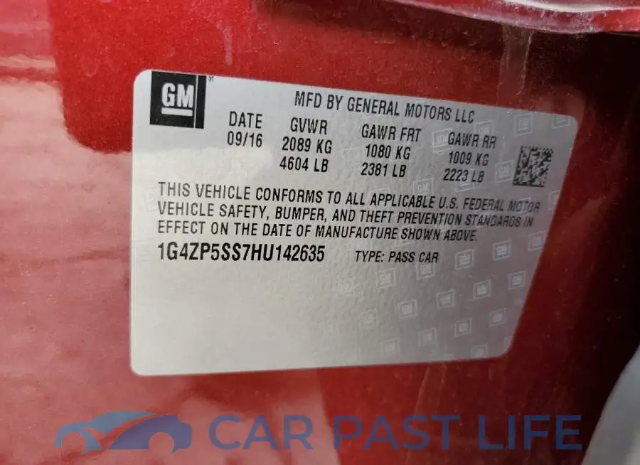 1G4ZP5SS7HU142635# 12