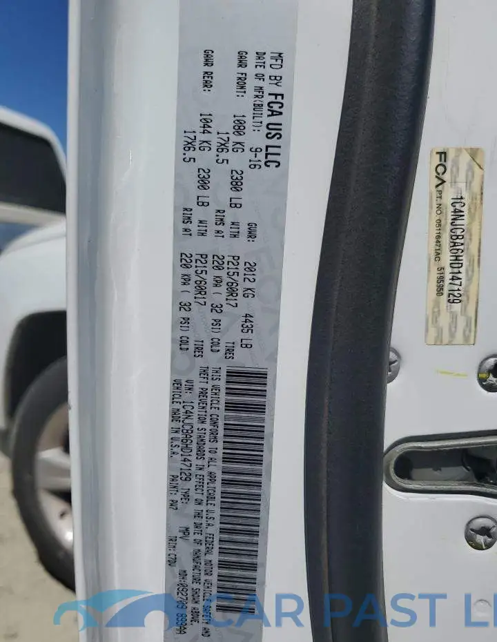 1C4NJCBA6HD147129# 13