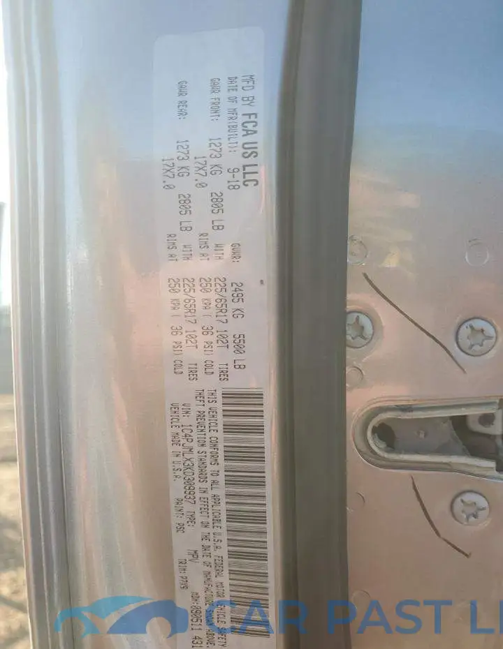 1C4PJMLX3KD309937# 12