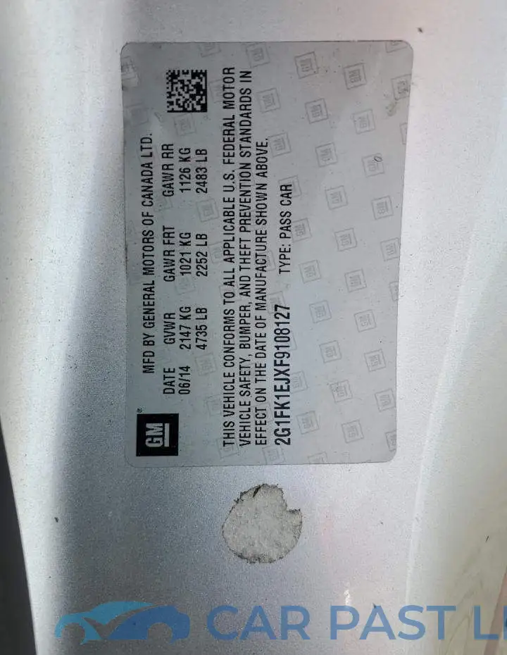 2G1FK1EJXF9108127# 13