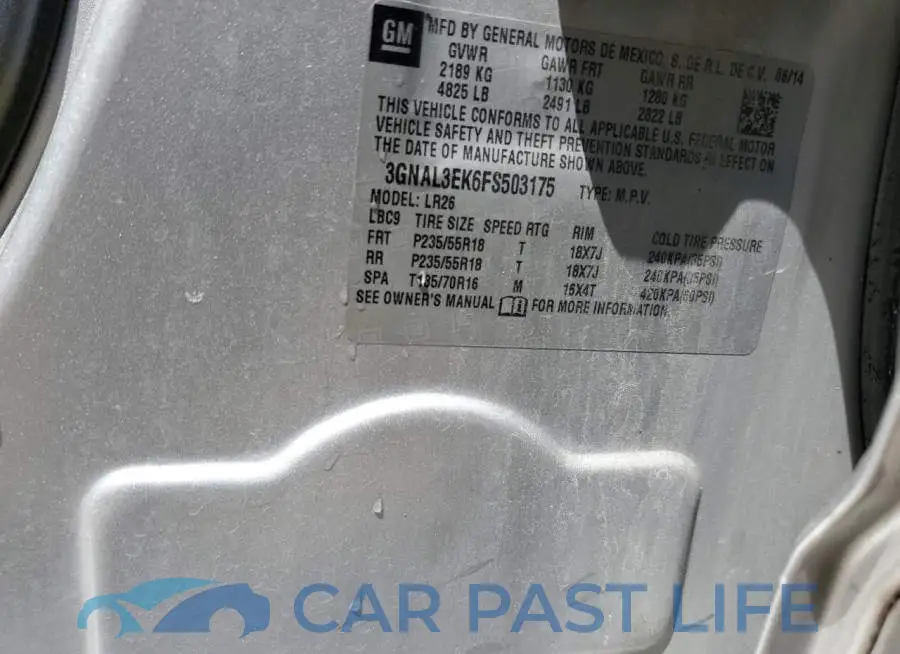 3GNAL3EK6FS503175# 13