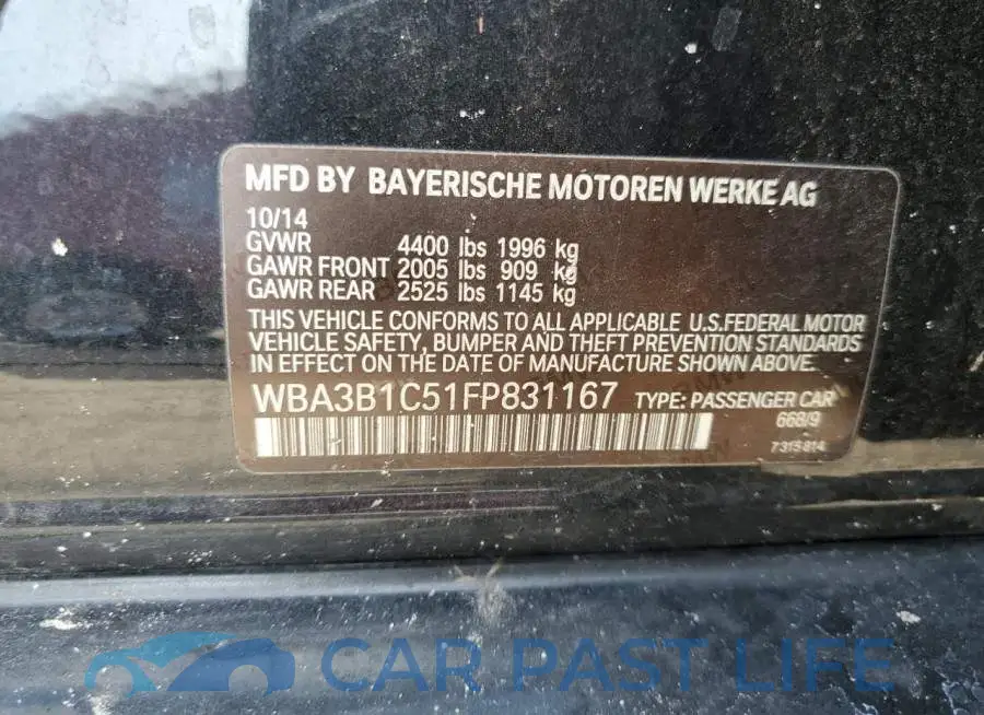 WBA3B1C51FP831167# 12