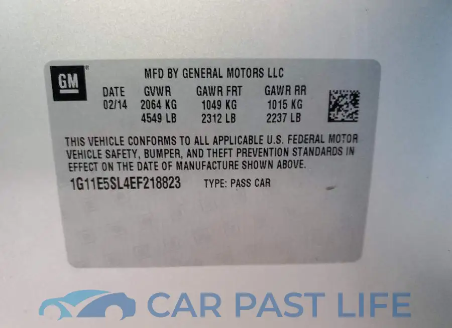 1G11E5SL4EF218823# 12