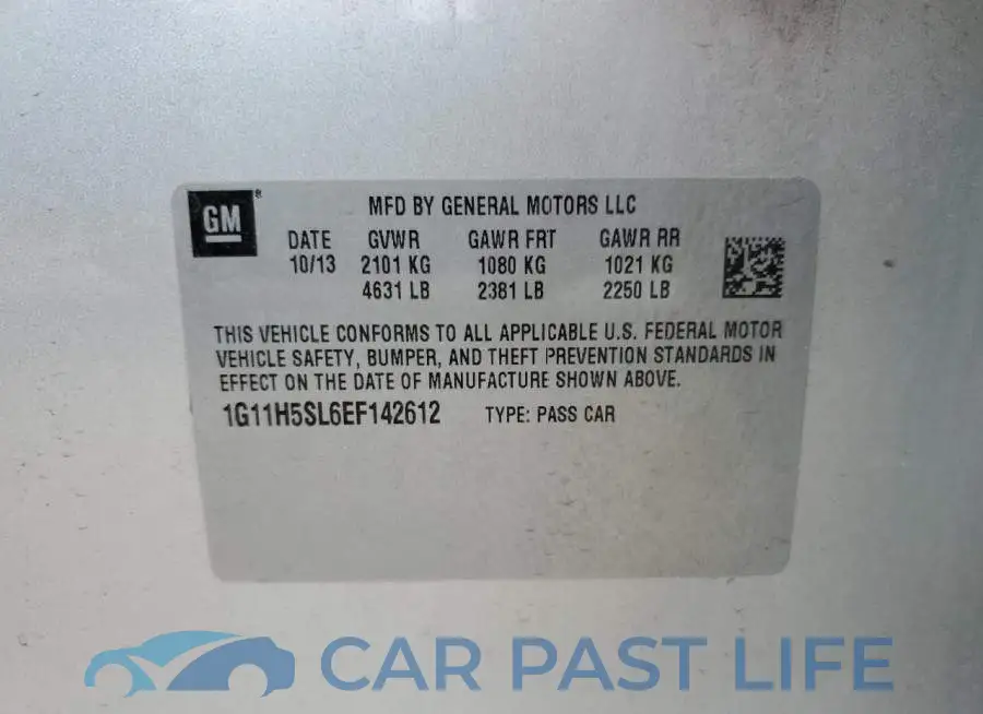 1G11H5SL6EF142612# 12