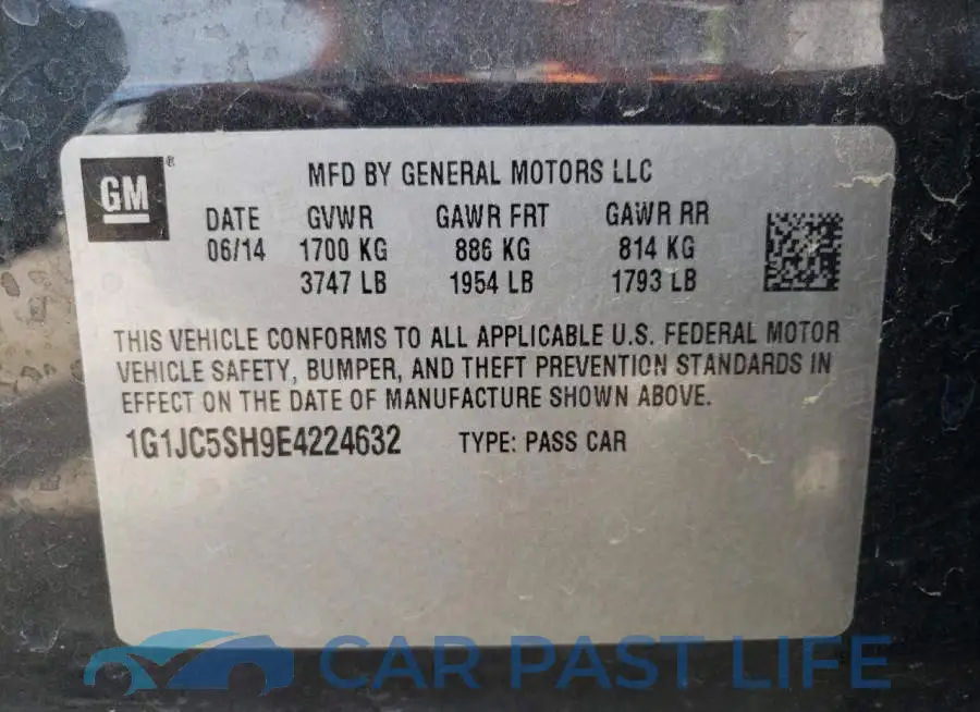 1G1JC5SH9E4224632# 12