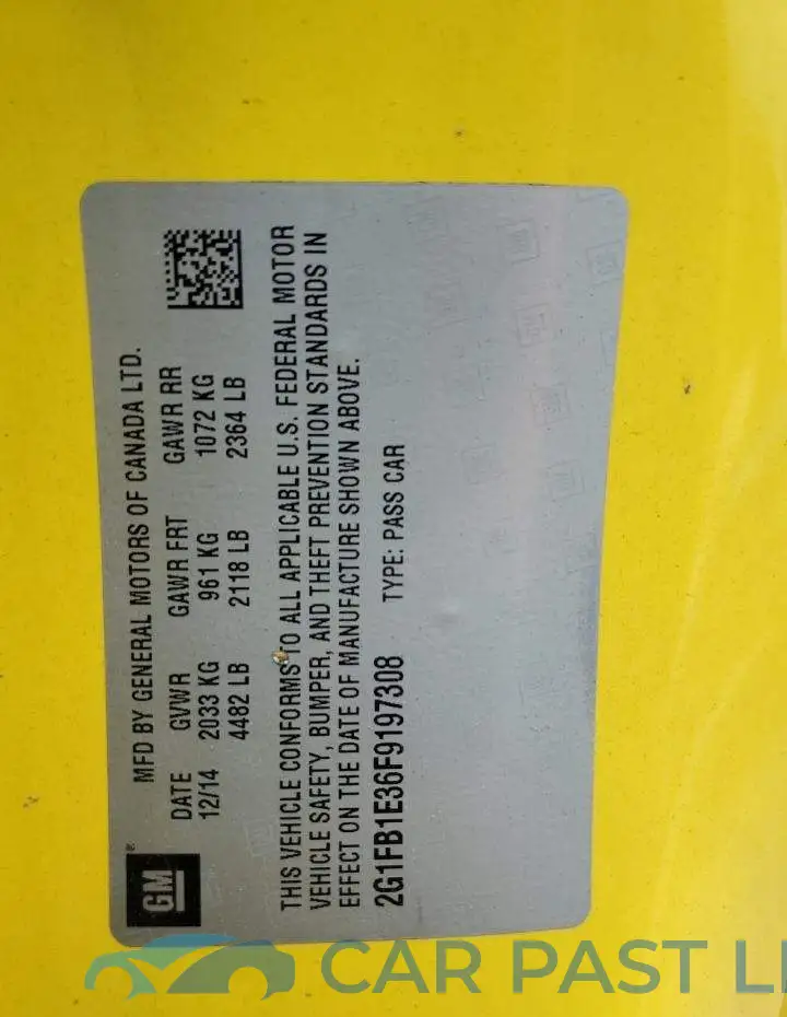 2G1FB1E36F9197308# 13