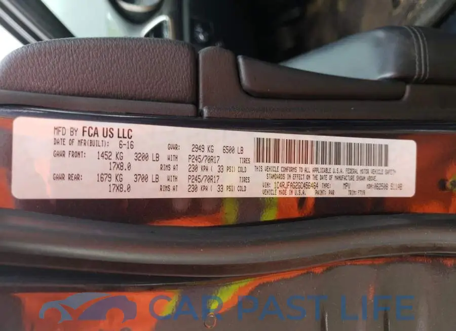 1C4RJFAG2GC456464# 13