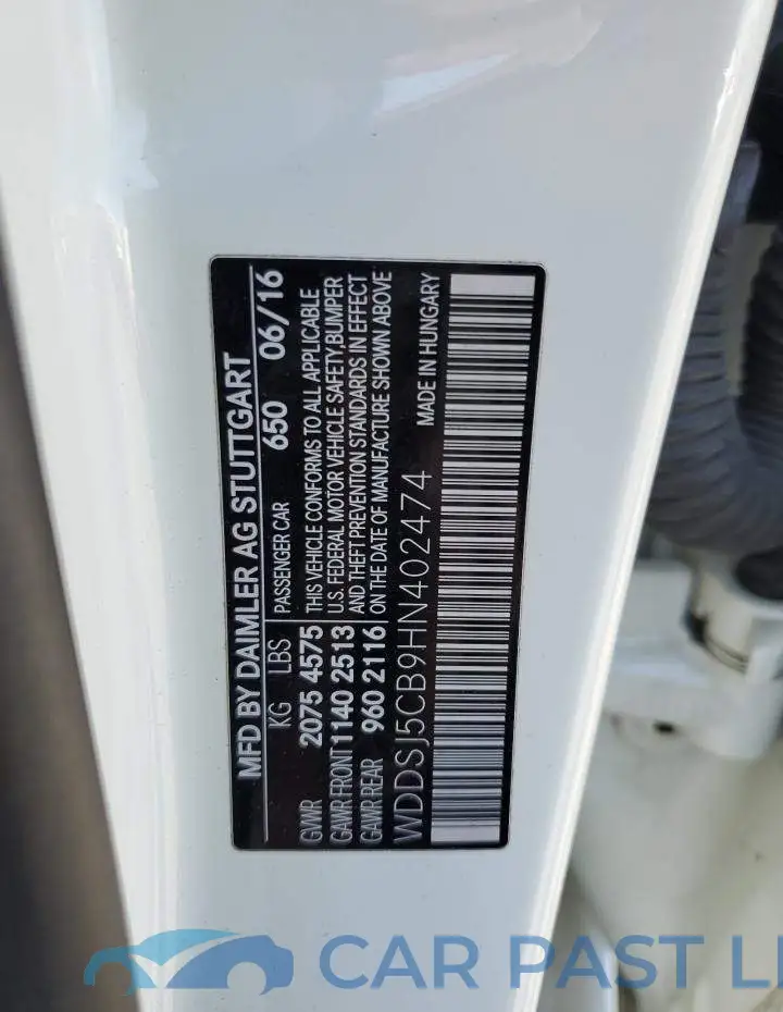 WDDSJ5CB9HN402474# 12