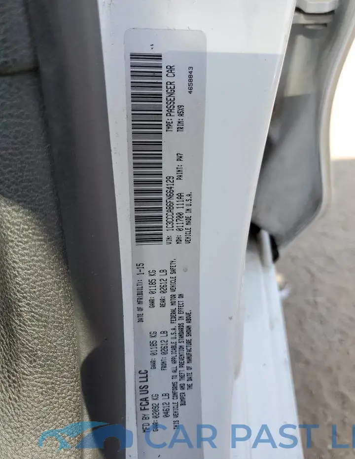 1C3CCCAB6FN664129# 12