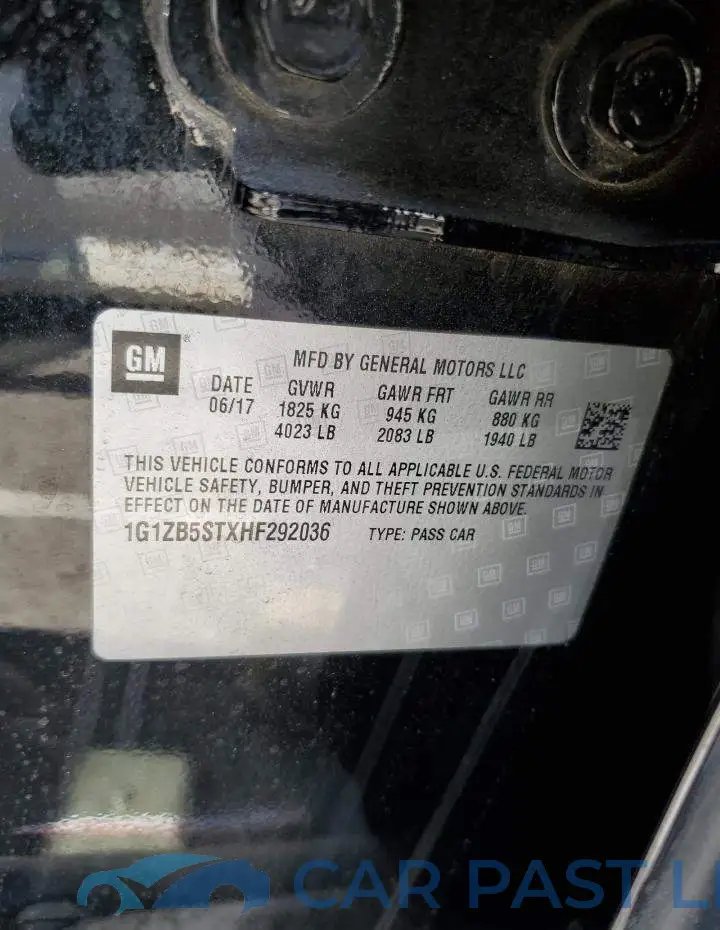 1G1ZB5STXHF292036# 12