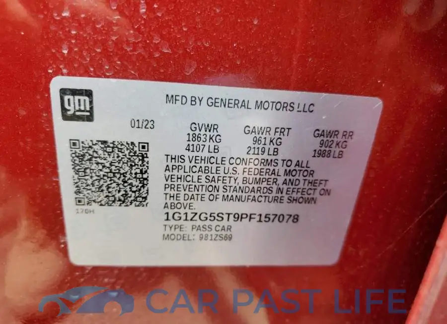 1G1ZG5ST9PF157078# 12