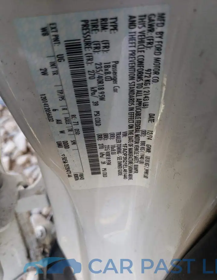 1FADP3N21EL461440# 12